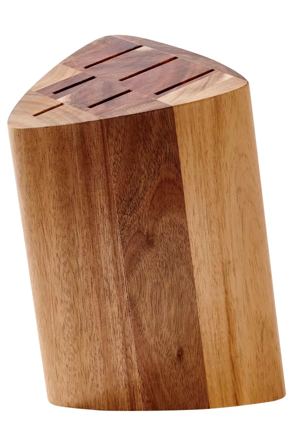 Acacia Bloco Para Faca Para 6 Facas Natural>CASA Cheap