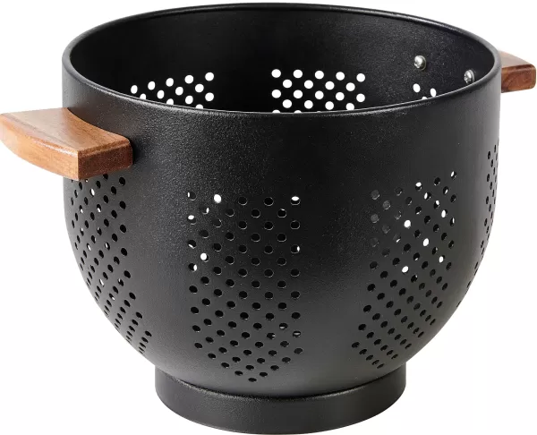 Acacia Lux Escorredor Preto, Natural>CASA Outlet