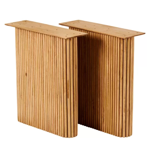 Acacia Pernas Para Mesa Conjunto De 2 Natural>CASA Shop