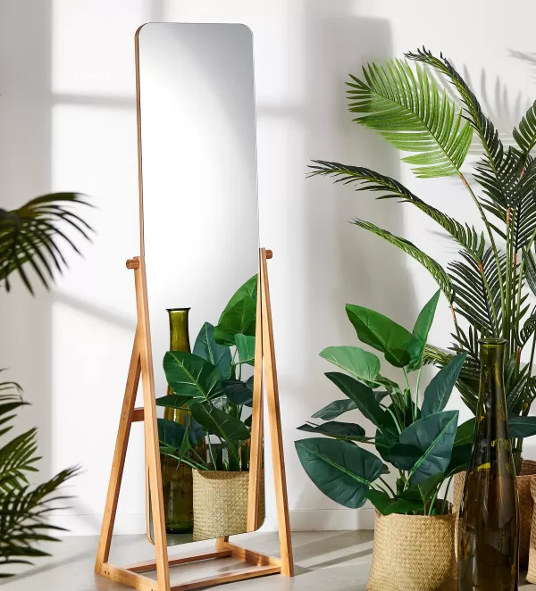 Bamboo Espelho De Corpo Castanho>CASA Best Sale