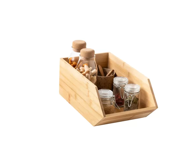 Bamboo Organizador Empilh Vel Natural>CASA Online