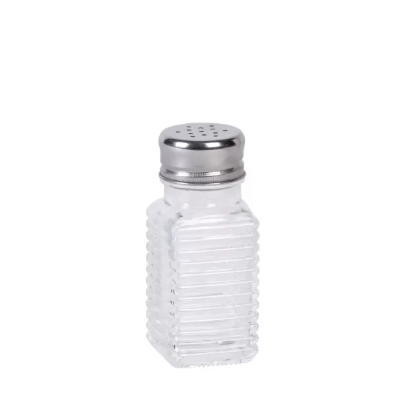 Basic Pimenteiro E Saleiro Prateado, Transparente>CASA Clearance