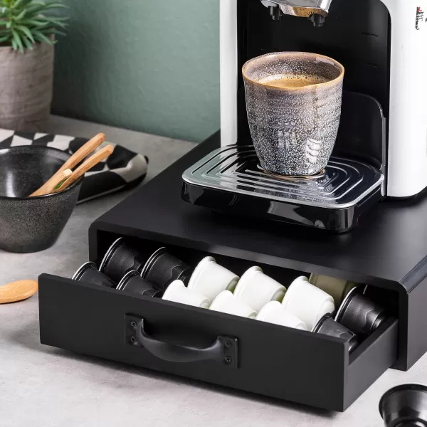Cafe Caixa Com Gaveta Para C Psulas Preto>CASA Flash Sale