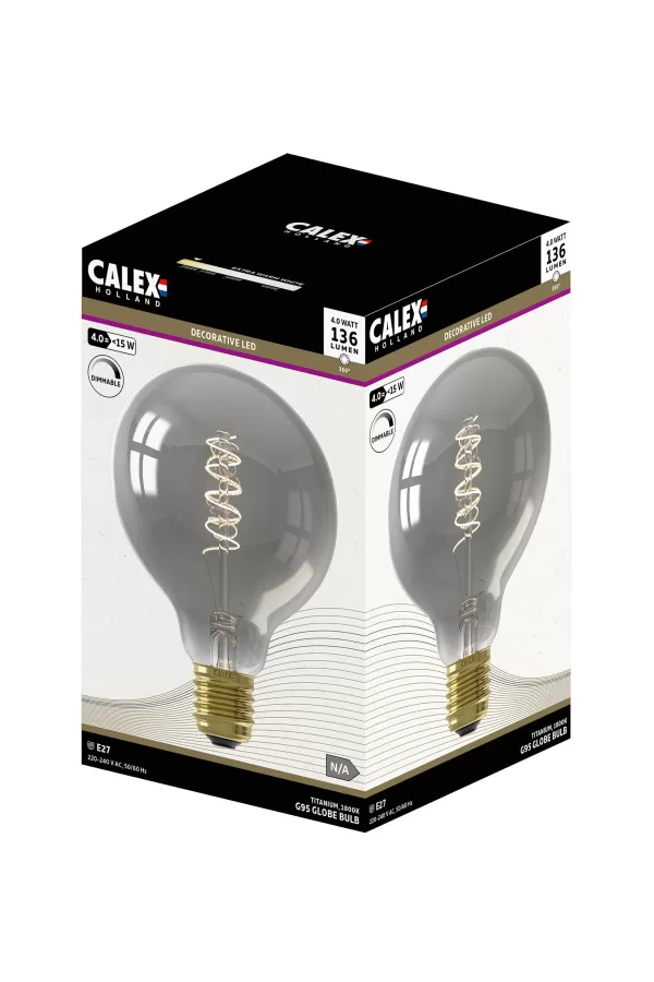 Calex L Mpada Filamento E27 1800K Titanium>CASA Flash Sale