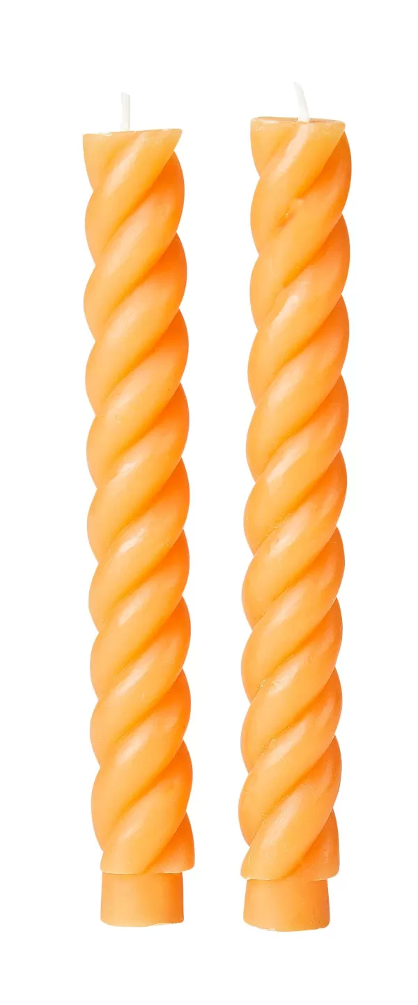 Curl Velas Conjunto De 2 Ocre>CASA Best Sale