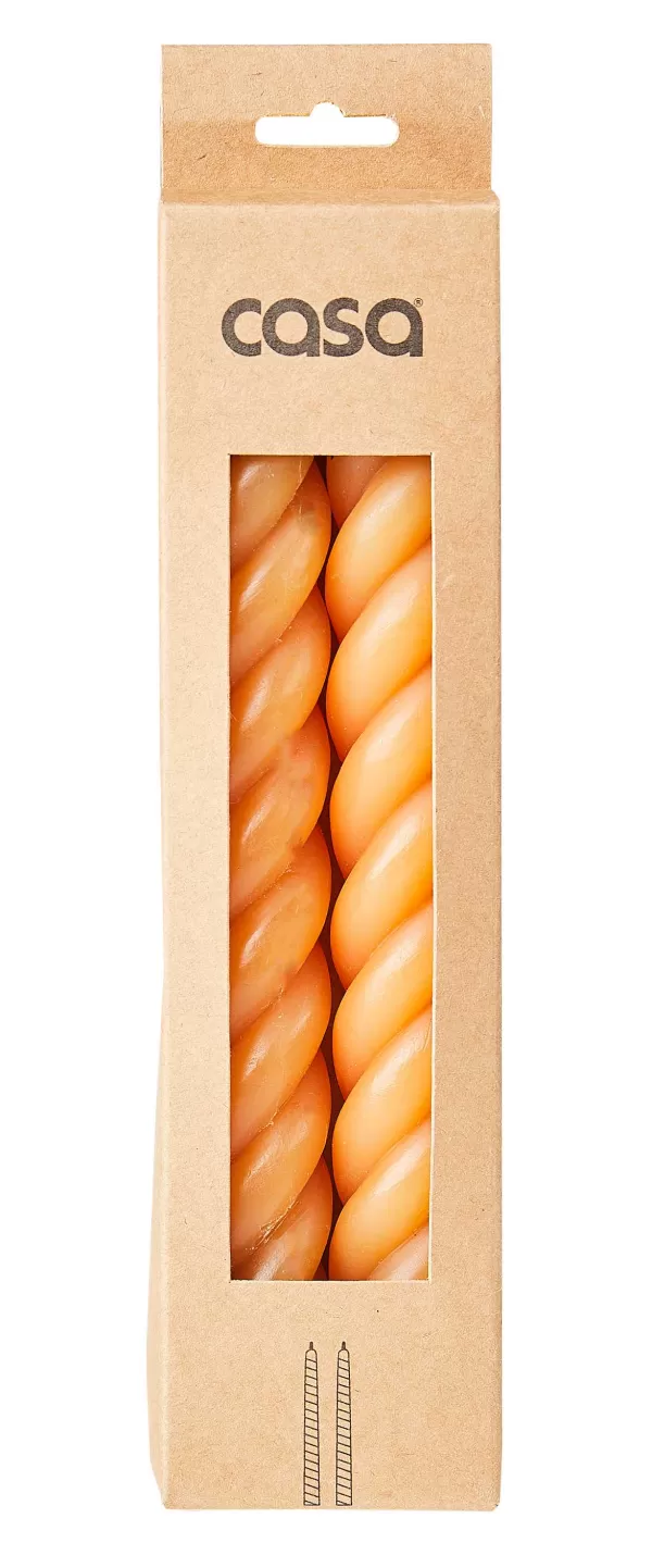 Curl Velas Conjunto De 2 Ocre>CASA Best Sale