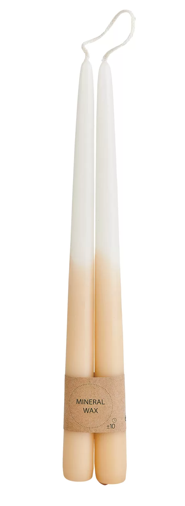 Duo Velas Conjunto De 2 Creme, Castanho Claro,>CASA Shop