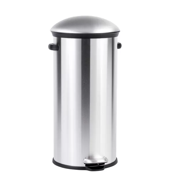 Elegance Balde De Lixo Com Pedal 30L Prateado>CASA Fashion