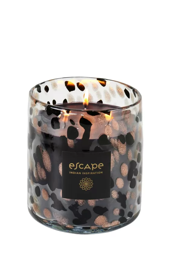 Escape Indian Inspiration Vela Perfumada Preto, Acobreado,>CASA Fashion