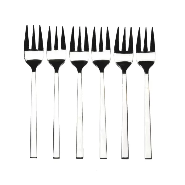 Fine Garfos Para Bolo Conjunto De 6 Prateado>CASA Cheap