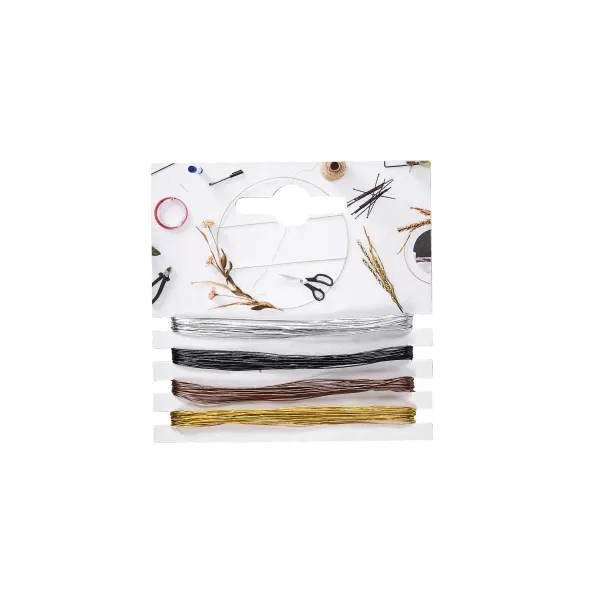 Fiori Fio De Arame Conjunto De 4 Preto, Castanho, Dourado, Prateado>CASA Best