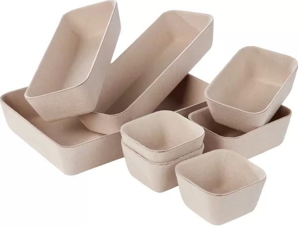 Linostore Cestos De Arrumação Para Gaveta Bege>CASA Outlet