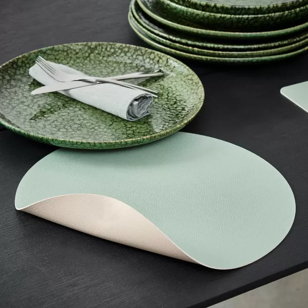Nappa Individual Branco, Menta>CASA New