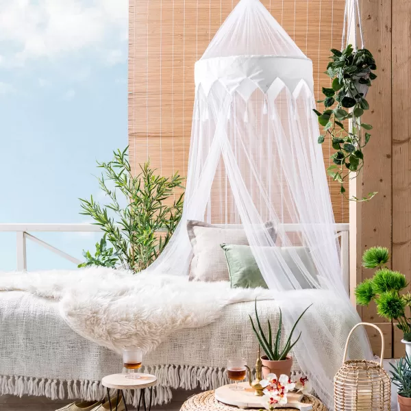 Oriental Rede Cama Branco>CASA Discount