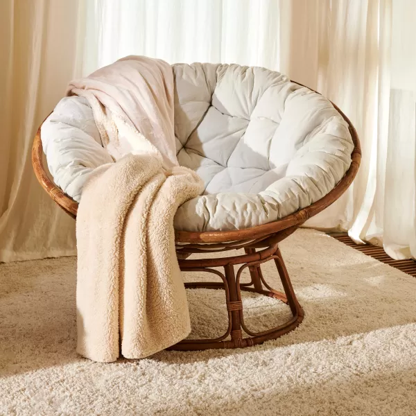 Papasan Cadeira Lounge Natural, Cru>CASA New