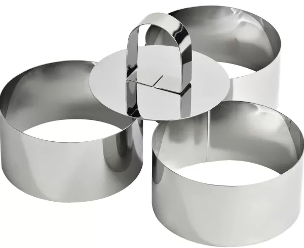 Proline Argolas Para Servir Conjunto De 3 Prateado>CASA Outlet