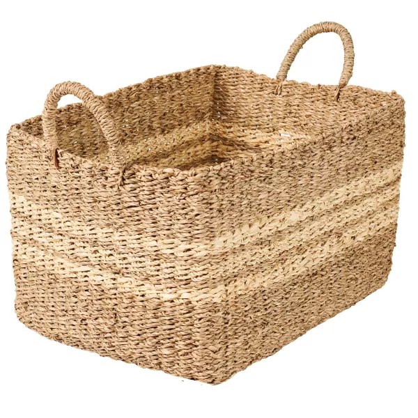 Rayas Cesto L Natural>CASA Cheap