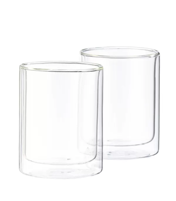 Relax Copo Parede Dupla Conjunto De 2 Transparente>CASA Discount