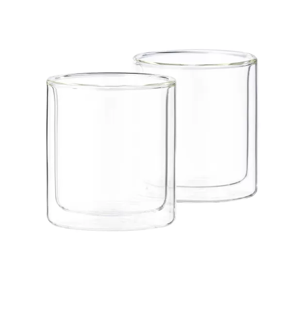 Relax Copo Parede Dupla Conjunto De 2 Transparente>CASA Outlet