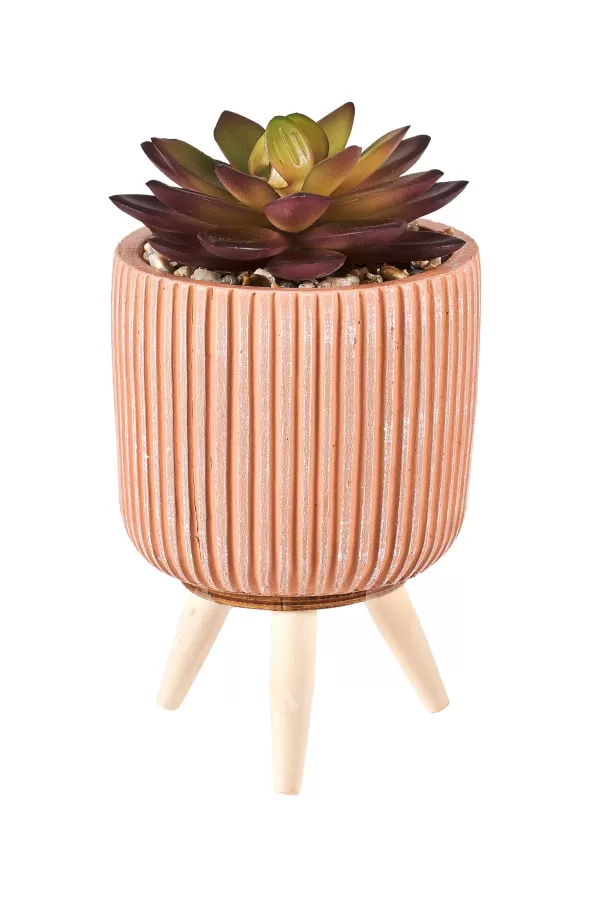 Stripe Cr Ssula Artificial Em Pote Multicolor>CASA Outlet