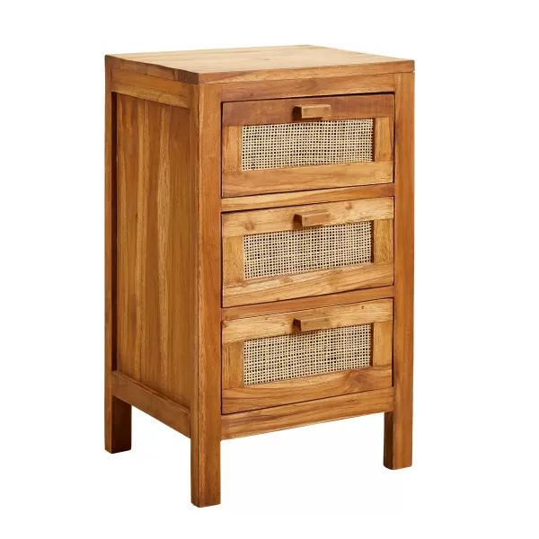 Teck C Moda De 3 Gavetas Natural>CASA Best