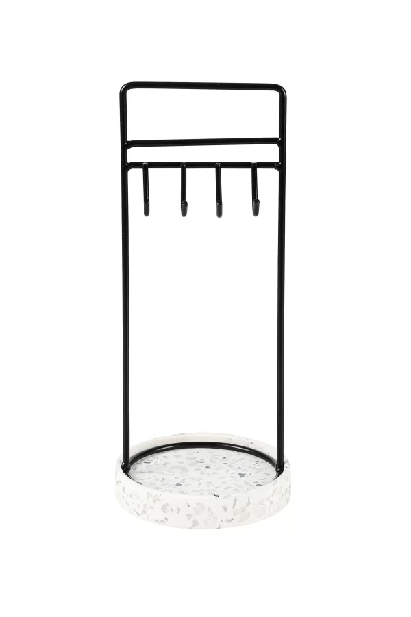 Terrazzo Estante Para Joias Preto, Branco, Cinzento>CASA Best