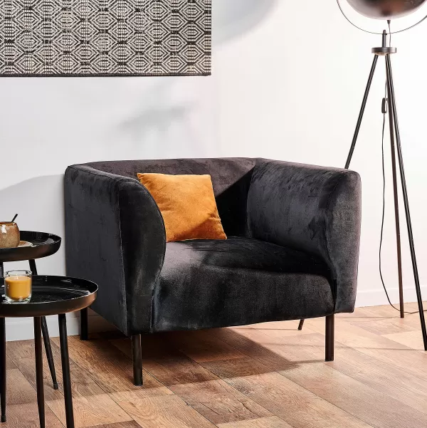 Tilly Poltrona F Brica:Veludo Preto>CASA Cheap