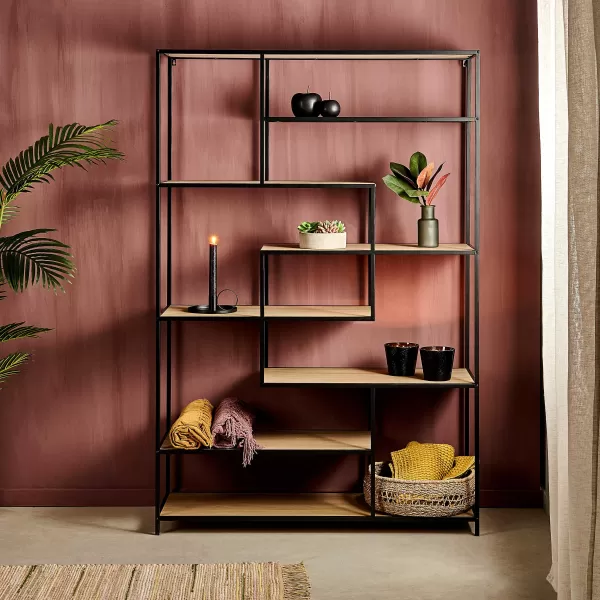 Trapp Estante De Parede Preto>CASA Outlet