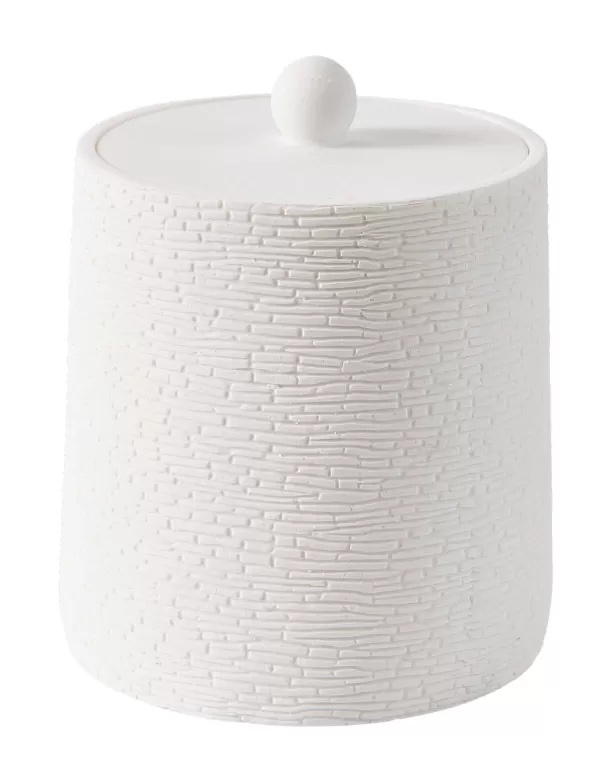 White Elegance Porta-Bolas Algod O Com Tampa Branco>CASA Outlet
